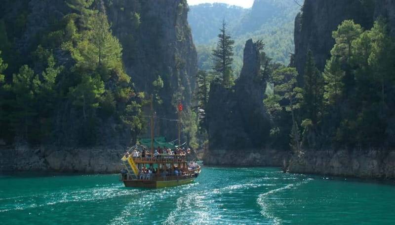 City of Side: Green Canyon Boat Trip w/Unlimited Soft Drinks - Leaving Side for Oymapinar Dam