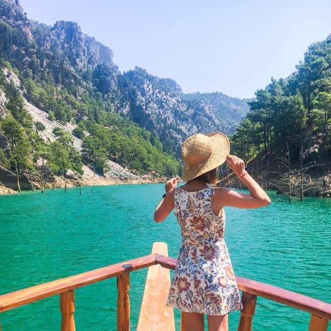 City of Side: Green Canyon Boat Trip w/Unlimited Soft Drinks - Swimming in the turquoise water