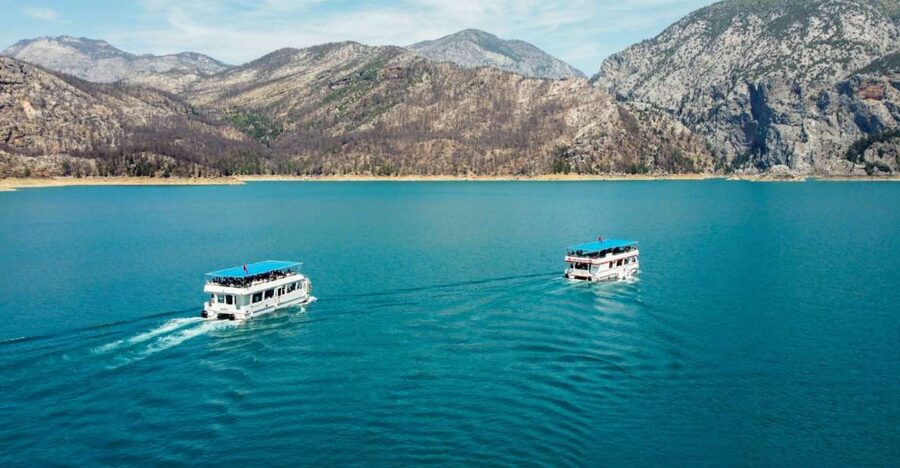 City of Side: Green Lake Boat and Cabrio Bus Tour - Hotel pickup and the open-sided bus ride
