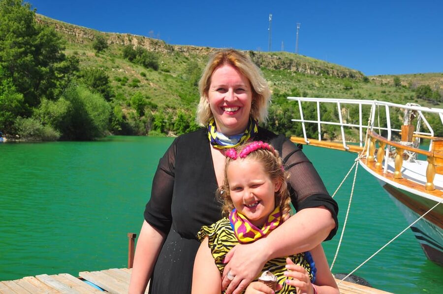 City of Side: Jeep Safari & Green Lake Boat Trip with Lunch - Roman aqueducts and the first photo pauses