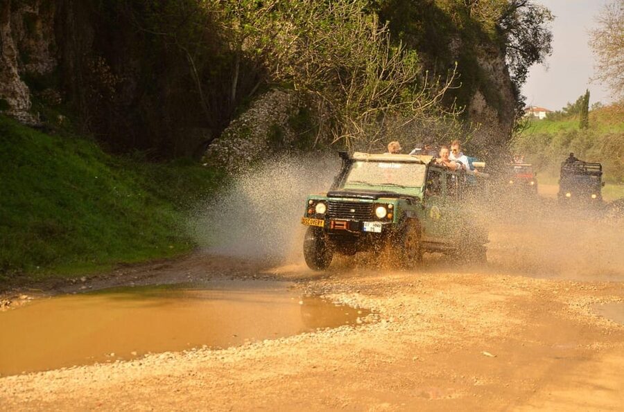 City of Side: Jeep Safari & Green Lake Boat Trip with Lunch - Green Lake brings a swim and a quieter pause