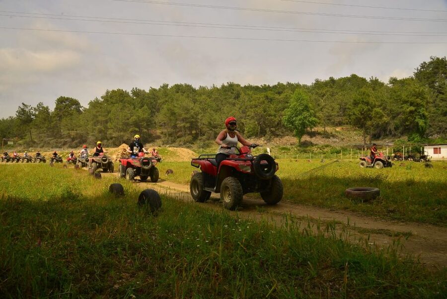 City of Side: Quad Safari Experience with Hotel Transfers - Riding the first 10 km near Manavgat River
