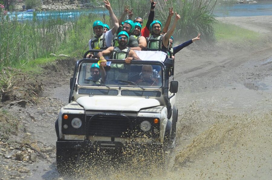 City of Side: Rafting, Zipline, Jeep, Buggy and Quad Combo - Rafting 14 kilometres with 10 rapids
