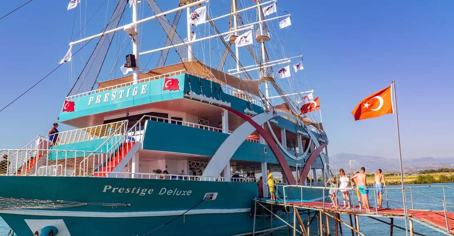 City of Side: Sightseeing Cruise w/ Swim Stops & Foam Party - A full day from Side to the Mediterranean