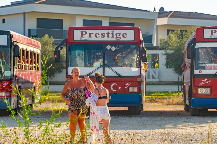 City of Side: Sightseeing Cruise w/ Swim Stops & Foam Party - Side’s ancient peninsula from the water