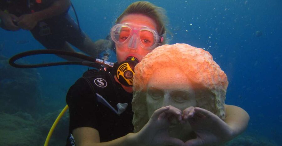 City of Side: Underwater Museum Scuba Diving Visit - From Your Side Hotel to the Harbor