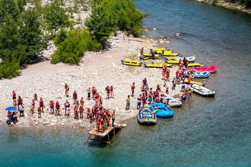 Family Rafting at Koprulu Canyon w/Lunch and Hotel Transfer - Getting ready at the rafting base