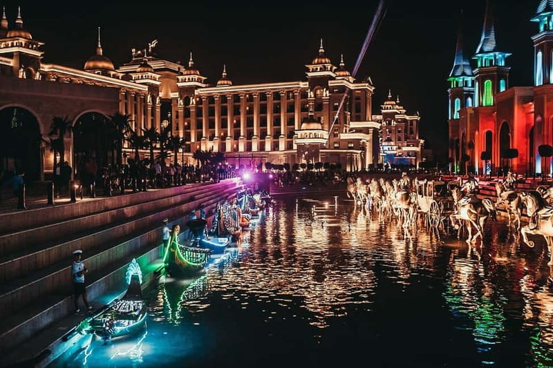 From Alanya, Side, Antalya: The Land of Legends Night Show - The Land of Legends after dark