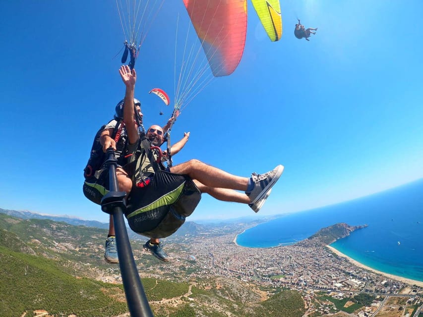 From Antalya, Belek, Side Alanya Paragliding Experience - Take-off, flight, and beach landing