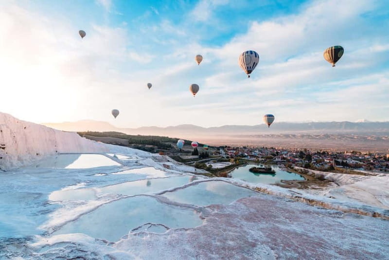 From Antalya: Pamukkale Hot Air Balloon Flight with Lunch - Seeing Pamukkale from the ground