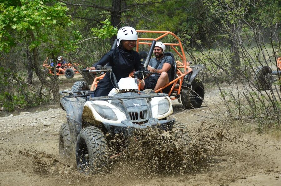From Belek: Fully Combo Zipline, Quad Safari, Rafting, Lunch - Reaching Köprülü Canyon from Belek
