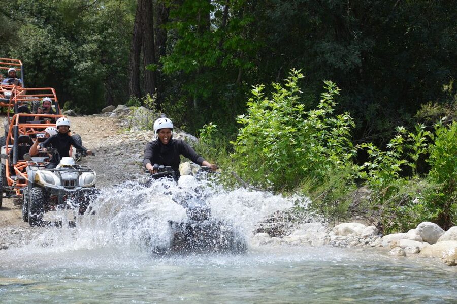 From Belek: Fully Combo Zipline, Quad Safari, Rafting, Lunch - Riverside lunch before the main rafting run