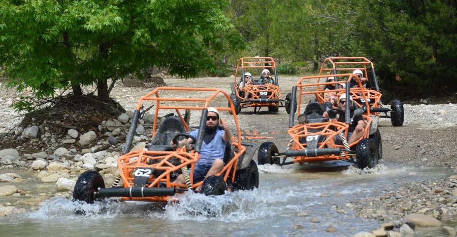 From Belek: Fully Combo Zipline, Quad Safari, Rafting, Lunch - The zipline above the pine forest