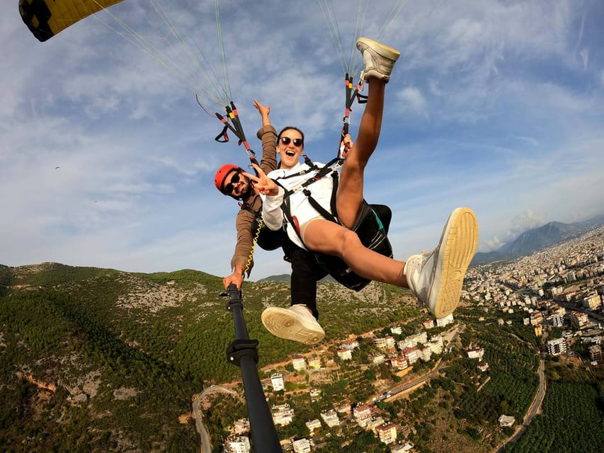 From City of Side: Alanya Tandem Paragliding w/ Beach Visit - Twenty minutes over Alanya