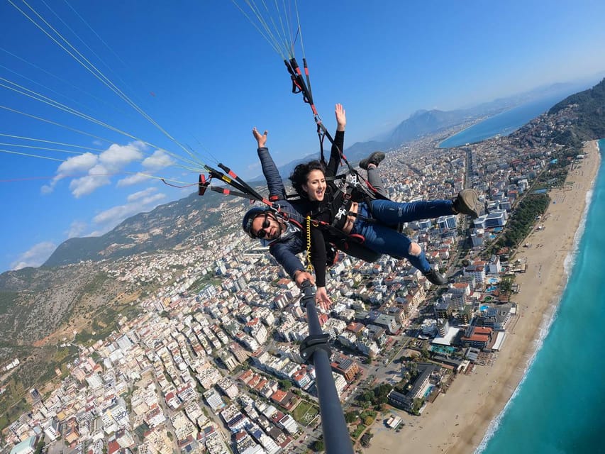 From City of Side: Alanya Tandem Paragliding w/ Beach Visit - Landing on Cleopatra Beach