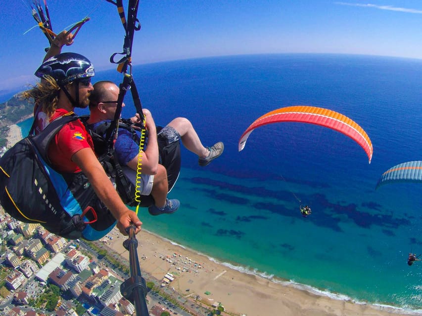 From City of Side: Alanya Tandem Paragliding w/ Beach Visit - The briefing with George and the flying team