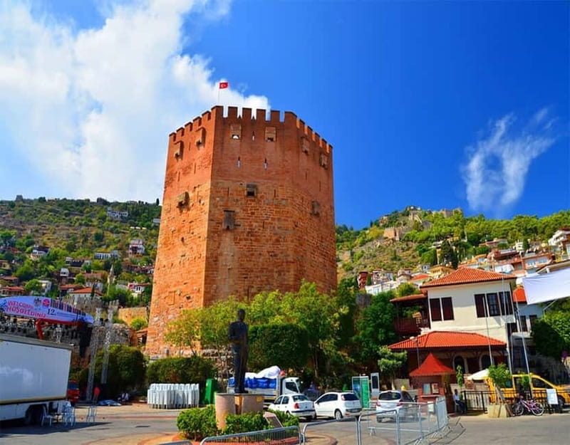 From City of Side: Alanya Tour with Lunch, Boat & Cable Car - The Red Tower and Alanya’s maritime past