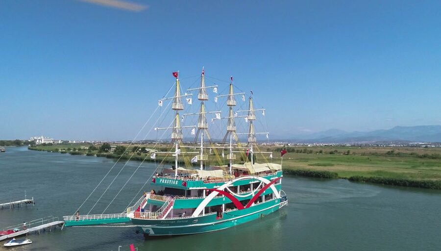 From City of Side: Dolphins Island Boat Trip with Transfer - From your Side hotel to Manavgat River