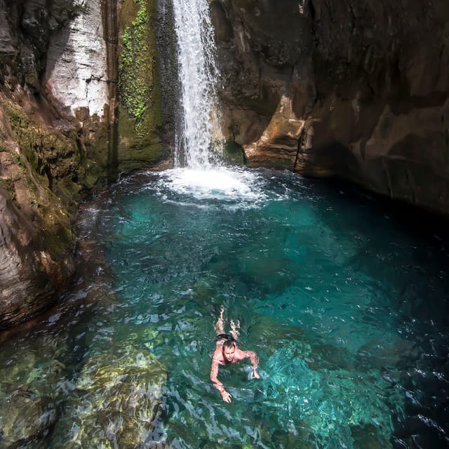 From City of Side: Sapadere Canyon Tour with Pickup & Lunch - Walking through the 360-meter canyon