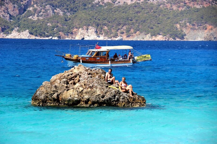 From Kemer, Antalya, Belek: Adrasan Suluada Island Boat Tour - Akseki Bay brings a quieter final swim