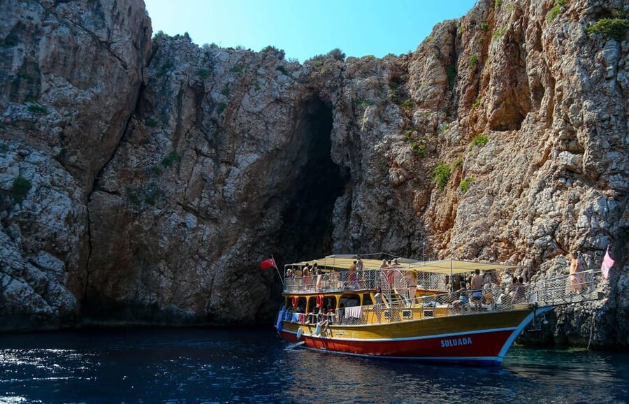 From Kemer, Antalya, Belek: Adrasan Suluada Island Boat Tour - From your hotel to Adrasan pier
