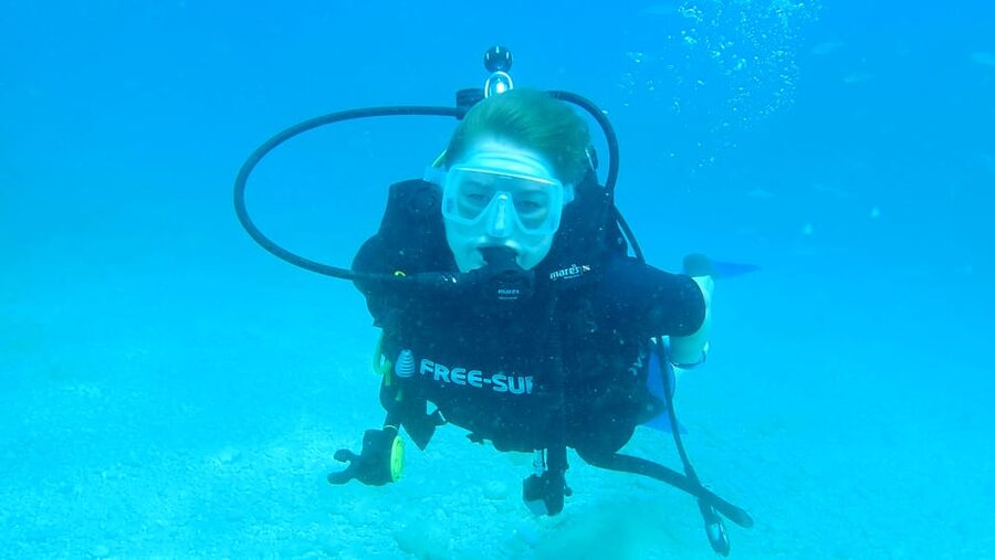 From Side: Guided Scuba Diving in Alanya w/ Lunch & Transfer - Two underwater sessions at 5 to 12 meters