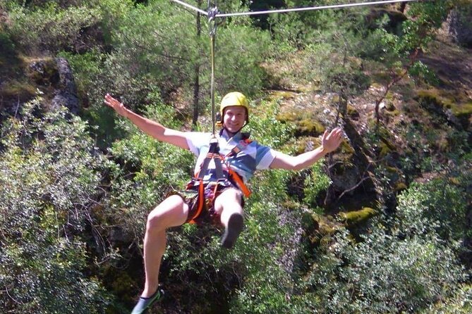 Full Day Adventure Rafting Zipline Quad and Buggy - The short zipline finale