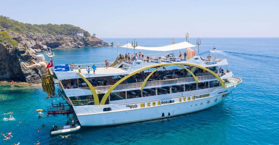 Kemer: Full-Day Boat Trip with Lunch and DJ - Hotel pickup and the start at Kemer Harbor