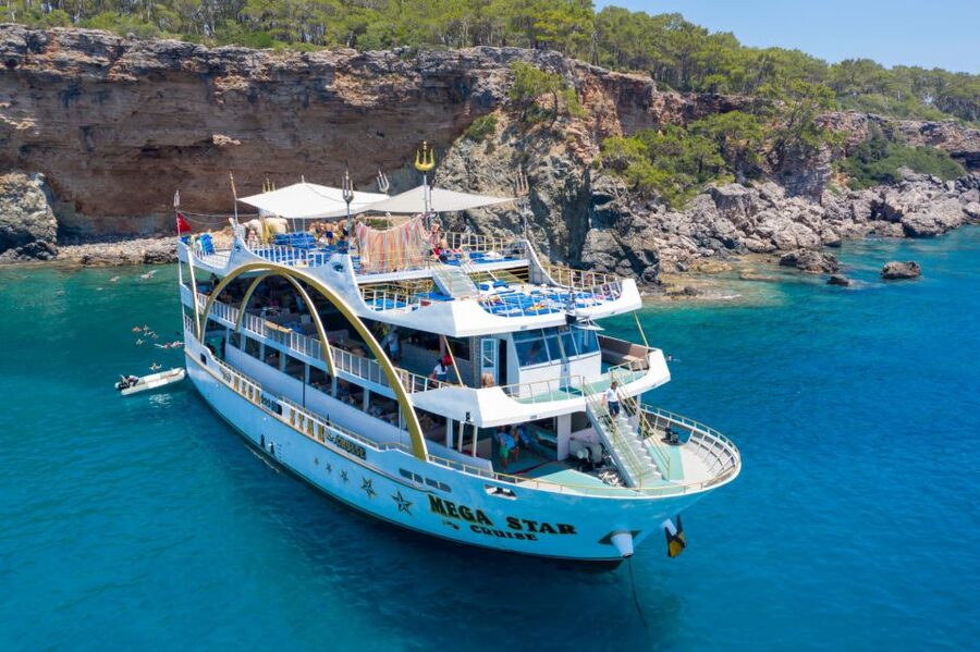 Kemer: Full-Day Boat Trip with Lunch and DJ - Phaselis Bay brings the best early swim