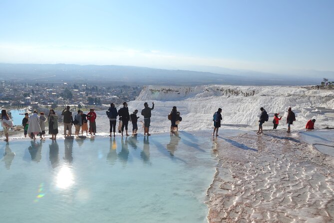 Pamukkale and Hierapolis Full-day Guided Tour from Side - Walking across Pamukkale’s white terraces