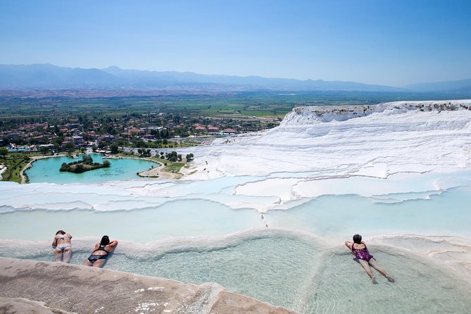 Pamukkale from Antalya Province - Pamukkale’s white thermal terraces
