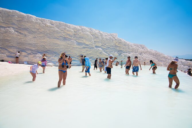 Pamukkale from Antalya Province - The ancient theater and its stone details
