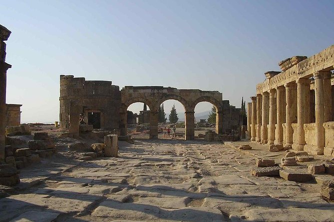 Pamukkale Hierapolis and Cleopatra's Pool Tour with lunch from Antalya - Hierapolis, from the necropolis to the theater