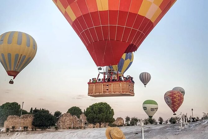 Pamukkale Hot Air Balloon Ride Certificate and 2 Meals in Antalya - Walking the white terraces of Pamukkale