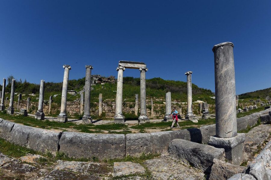 Perge, Aspendos & city of Side Full-Day Tour from Antalya - Side: ancient ruins beside the Mediterranean