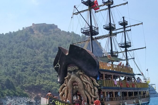 Pirate Boat Tour With Foam Party in Alanya - A View of Alanya’s Red Tower