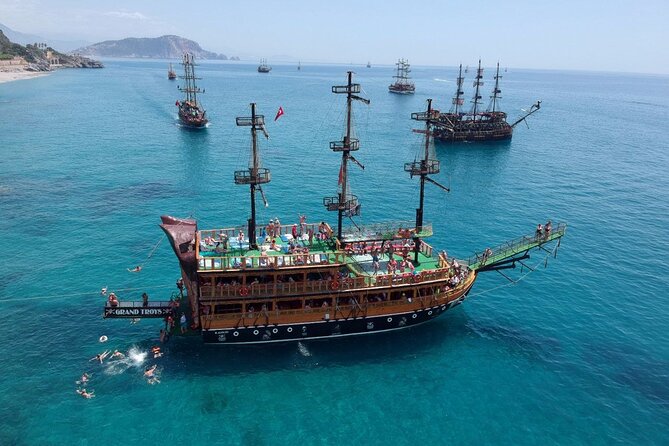 Pirate Boat Tour With Foam Party in Alanya - Pirate Cave and Lover’s Cave Stops