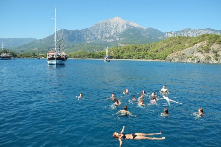 Red Dragon Pirate Boat Trip & Lunch - Phaselis, ancient harbor city with a practical catch