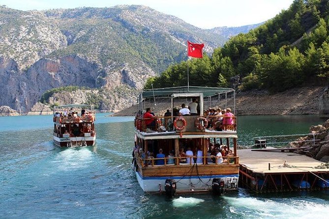 Side-Alanya: 5-Hour BoatTour inGreen Canyon with Lunch SoftDrinks - Pickup from Side and the ride to the dam