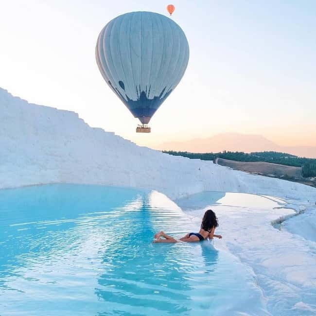 Side/Alanya: Pamukkale Hot Air Balloon Flight w/Lunch - The early morning trip from Side