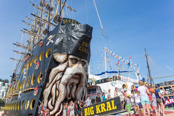 Side-Alanya: Pirate Yacht Tour (Legend Big Kral) with Lunch-Drink - Seven hours from Side to Alanya by pirate yacht