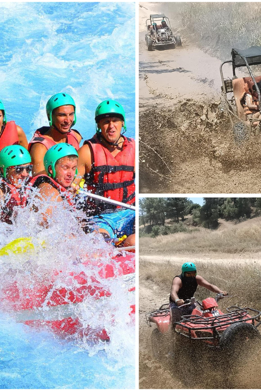 Side&Alanya:Rafting,Jeep,Quad/Buggy Safari/Zipline wLunch - Rafting through the turquoise canyon
