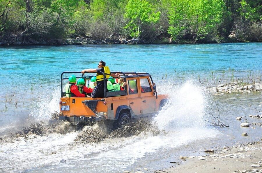 Side&Alanya:Rafting,Jeep,Quad/Buggy Safari/Zipline wLunch - Lunch after the action