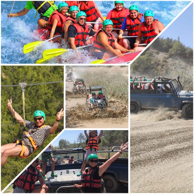 Side&Alanya:Rafting,Jeep,Quad/Buggy Safari/Zipline wLunch - What the $32 price really buys you