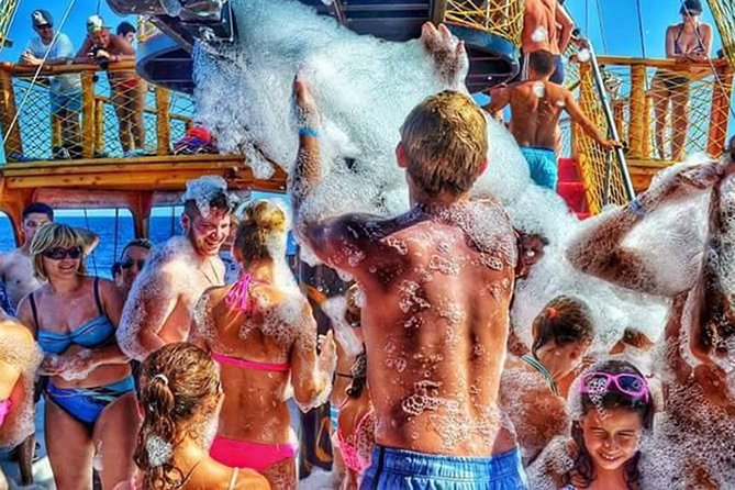 Side: Dolphin Island Boat Tour with Foam Party and Lunch - The first swim at Manavgat Bosphorus