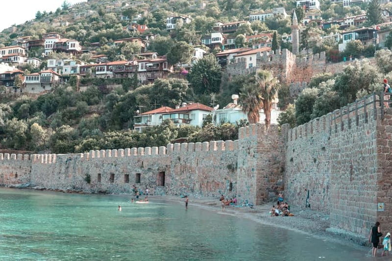 Side: Full-Day Alanya City Tour & Cleopatra Beach Visit - Seeing the Red Tower and Alanya harbor from the water