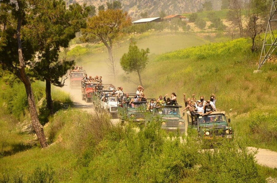 Side: Green Canyon and Waterfall Jeep Safari with Lunch - Green Canyon and the Oymapinar Dam views