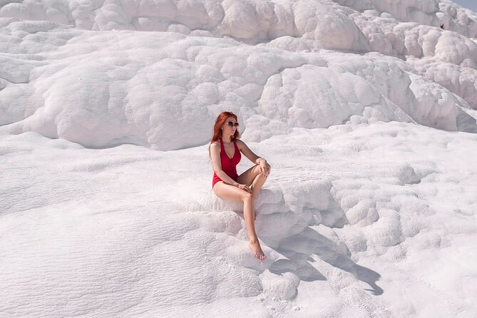 Side Pamukkale Day Trip & Sala Lake Visit w/Meals & Pickup - Three hours at Pamukkale and Hierapolis