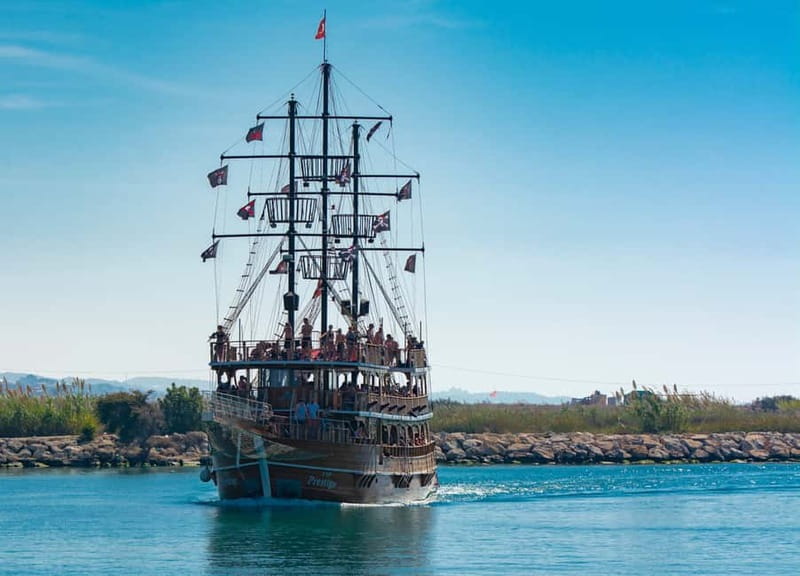 Side: Pirate Boat Trip with Lunch & Swimming Stops - Coastline views and a lunch break at sea