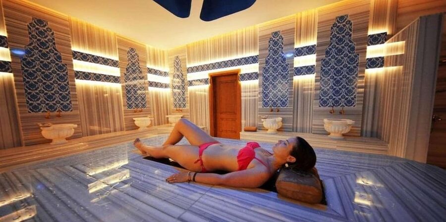Side: Turkish Bath Experience with Hotel Transfers - Sauna, steam room, and salt room